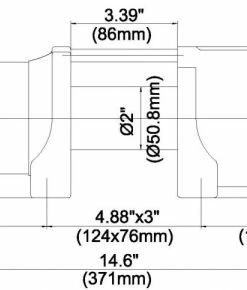 Alternative view of KFI Stealth Synthetic 4500 Lb Winch [SE45-R2]