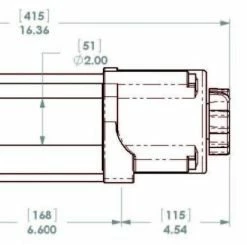 Alternative view of KFI Stealth UTV Series 4500 Lb (Wide) Winch [SE45W-R2]