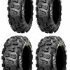 Full Set Of CST Abuzz (6ply) 26x8-12 And 26x10-12 ATV Tires (4) -ITP Sales Shop csaz26x810 12fs 2