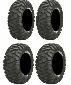 Full Set Of Maxxis BigHorn Radial 25x8-12 And 25x10-12 ATV Tires (4)