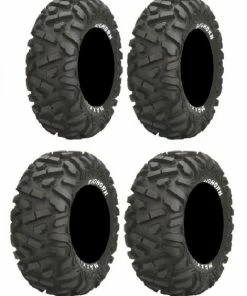 Full Set Of Maxxis BigHorn Radial 26x9-12 And 26x12-12 ATV Tires (4)